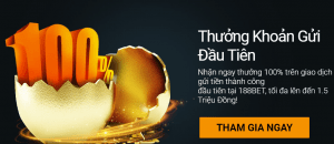 Những ưu đãi áp dụng tại 188bet